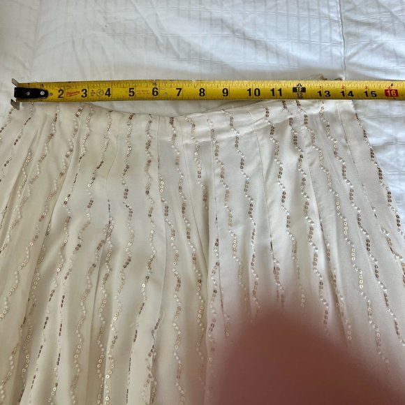 Cream and gold Indian Palazzo set - Picture 4 of 10